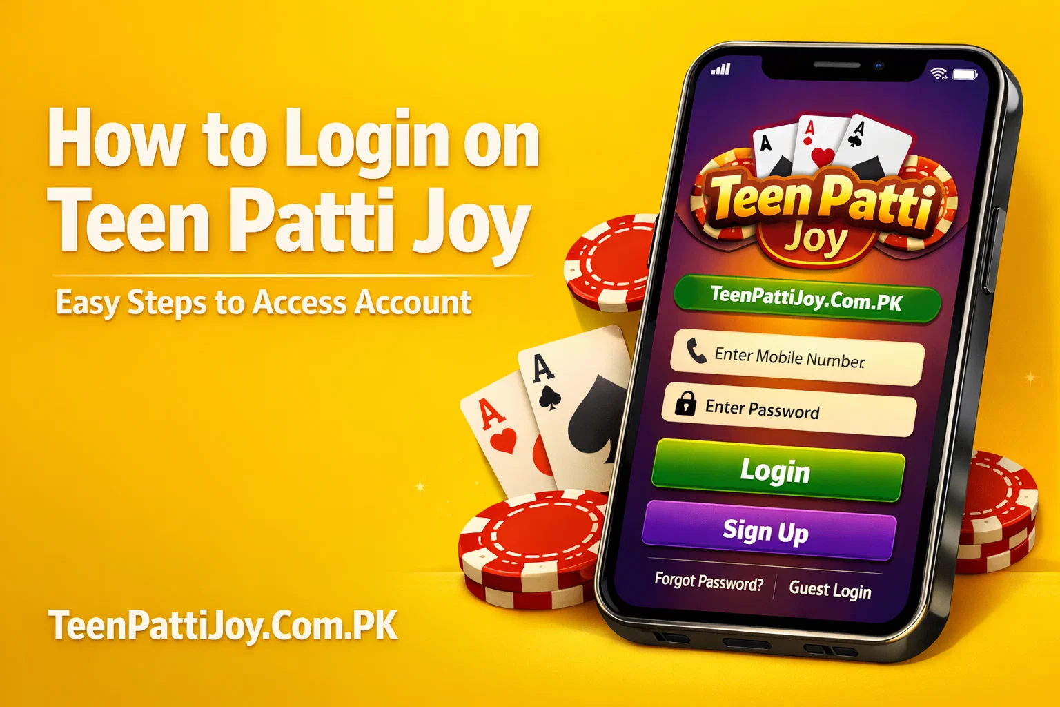 How to Login on Teen Patti Joy